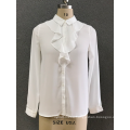 women's white chiffon shirt